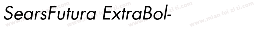 SearsFutura ExtraBol字体转换